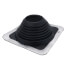 6" to 11" Square Standard Master Flash for Metal Roofs, Model #7 (Black EPDM)