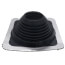 6" to 11" Square Standard Master Flash for Metal Roofs, Model #7 (Black EPDM)