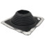 6-3/4" to 12" Square Standard Master Flash for Metal Roofs, Model #8 (Black EPDM)