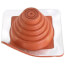 6-3/4" to 12" Square Standard Master Flash for Metal Roofs, Model #8 (Red High Temperature Silicone)