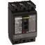 60 Amp, 250 VDC, 600 VAC, 3 Pole, Panel Mount Molded Case Circuit Breaker, HDL36060