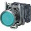 Push-Button Switch, 0.87" Mounting Hole Dia, Momentary NO/NC, Illuminated, LED, XB4BW33G5