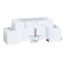 8 Pin, 300 VAC, 10 Amp, Type N, DIN Rail/Panel Mount Plug in Relay Socket, 8501NR42B