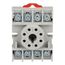 8 Pin, 300 VAC, 10 Amp, Type N, DIN Rail/Panel Mount Plug in Relay Socket, 8501NR51B