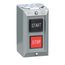 Momentary 2NO/2NC 2-Operator Projecting Push Button, No Legend, NEMA 1 Push-Button Control Station, 9001BG214