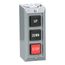 Momentary 2NO/3NC 3-Operator Projecting Push Button, Down/Stop/Up Legend, NEMA 1 Push-Button Control Station, 9001BG305