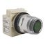 30mm Mounting Hole Dia. Momentary (MO) NC/NO 600V Flush Push-Button Switch (Green), 9001K1L1GH13