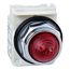 24V Round Lens LED Pilot Light With Screw Clamp Connector (Red), 9001KP35LRR9