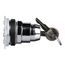 3-Position Momentary (MO) Keyed NEMA 1, 2, 3, 3R, 4, 12 & 13 Selector Switch, 9001KS53K5