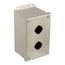 2-Hole 30mm Hole Dia. Stainless Steel NEMA 1, 3, 4, 4X & 12 Pushbutton Switch Enclosure, 9001KYSS2