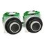 30mm Mounting Hole Dia. Momentary (MO) 600VAC Push-Button Switch Kit With 2 Pushbuttons, 2 Contact Blocks And Guard, 9001SKRU1