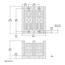 2 Pole Phenolic Power Distribution Block (270A Aluminum, 335A Copper, 600VAC, 1 Primary Connection), 9080LBA263104