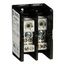 3 Pole Phenolic Power Distribution Block (135A Aluminum, 175A Copper, 600VAC, 1 Primary Connection), 9080LBA362106