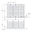 3 Pole Phenolic Power Distribution Block (340A Aluminum, 420A Copper, 600VAC, 1 Primary Connection), 9080LBA364101