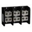 3 Pole Phenolic Power Distribution Block (620A Aluminum, 760A Copper, 600VAC, 2 Primary Connection), 9080LBA3652021