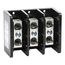 3 Pole Phenolic Power Distribution Block (255A Copper, 600VAC, 1 Primary Connection), 9080LBC363101