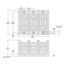 3 Pole Phenolic Power Distribution Block (255A Copper, 600VAC, 1 Primary Connection), 9080LBC363101