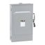 200A Fusible General Duty Safety Switch, 3 Pole, NEMA 3R Enclosure w/ Bolt on Hub Provision and Neutral (240VAC)