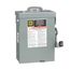 30A Non-Fused General Duty Safety Switch, 2 Pole, NEMA 3R Enclosure w/ Bolt on Hub Provision (240VAC)