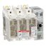 3-Pole 600V 60 Amp Pressure Plate Fuse Holder For 149mm J Class Fuses, GS2GU3N
