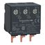 0.25 Amp 690 VAC 50/60 Hz 3-Pole Bolt-On Clip Thermal Magnetic Trip Motor Circuit Breaker, 78mm Deep x 89mm High x 45mm Wide, GV2ME02