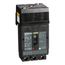 2 Pole Panel Mount Molded Case Circuit Breaker, Thermal Magnetic Trip (100A, 250VDC/600VAC), HDL26100