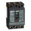 3 Pole Panel Mount Molded Case Circuit Breaker, Thermal Magnetic Trip (45A, 250VDC/600VAC), HDL36045