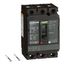 3 Pole Panel Mount Molded Case Circuit Breaker, Thermal Magnetic Trip (15A, 250VDC/600VAC), HGL36015