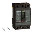 3 Pole Panel Mount Molded Case Circuit Breaker, Thermal Magnetic Trip (30A, 250VDC/600VAC), HGL36030