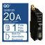 Single Pole Bolt On Miniature Circuit Breaker (20A, 120/240VAC, 10kA), QHB120