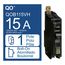 Single Pole Bolt On Miniature Circuit Breaker (15A, 120/240VAC, 22kA), QOB115VH