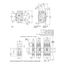 3 Pole Panel Mount Miniature Circuit Breaker (45A, 120/240VAC, 10kA), QOU345