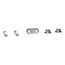 Circuit Breaker Bus Connector Kit (1 Pole, One End), for PowerPacT M/P, S33928