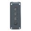 4-Hole 22mm Hole Dia. Polycarbonate NEMA 4X & 13 Pushbutton Switch Enclosure, XALD04H7