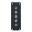 5-Hole 22mm Hole Dia. Polycarbonate NEMA 4X & 13 Pushbutton Switch Enclosure, XALD05H7