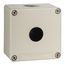 1-Hole 1.58" Hole Dia. Zinc Alloy NEMA 4 & 13 Pushbutton Switch Enclosure, 3.15" High x 3.15" Wide x 2.03" Deep, XAPG19201