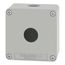 1-Hole 1.58" Hole Dia. Zinc Alloy NEMA 4 & 13 Pushbutton Switch Enclosure, 3.15" High x 3.15" Wide x 2.03" Deep, XAPG19201