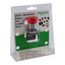 22mm Mounting Hole Dia. Round Nonilluminated Push-Button Switch (Red), XB4AB2
