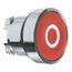 22mm Mounting Hole Dia. Momentary (MO) 22mm Flush Head Nonilluminated Push-Button Switch (Red), ZB4BA432
