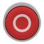 22mm Mounting Hole Dia. Momentary (MO) 22mm Flush Head Nonilluminated Push-Button Switch (Red), ZB4BA432