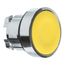 22mm Mounting Hole Dia. Momentary (MO) Flush Head Nonilluminated Push-Button Switch (Yellow), ZB4BA5