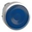 22mm Mounting Hole Dia. Momentary (MO) Round Nonilluminated Push-Button Switch (Blue), ZB4BA68