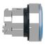 22mm Mounting Hole Dia. Momentary (MO) Round Nonilluminated Push-Button Switch (Blue), ZB4BA68