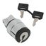 2-Position Maintained (MA) Keyed NEMA 4X & 13 Selector Switch With 520E Key And Left Position Withdrawal (Black), ZB4BG214