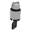 2-Position Maintained (MA) Keyed NEMA 4X & 13 Selector Switch With 520E Key And Left Position Withdrawal (Black), ZB4BG214