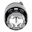 2-Position Maintained (MA) Keyed NEMA 4X & 13 Selector Switch With 520E Key And Left Position Withdrawal (Black), ZB4BG214