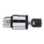 3-Position Maintained (MA) Keyed NEMA 4X & 13 Selector Switch With Left Position Key Withdrawal (Black), ZB4BG9