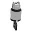3-Position Maintained (MA) Keyed NEMA 4X & 13 Selector Switch With Left Position Key Withdrawal (Black), ZB4BG9