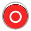 22mm Mounting Hole Dia. Momentary (MO) 22mm Projecting Head Nonilluminated Push-Button Switch (Red), ZB4BL432