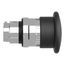 22mm Mounting Hole Dia. Maintained (MA) Round Nonilluminated Push-Button Switch (Black), ZB4BT2